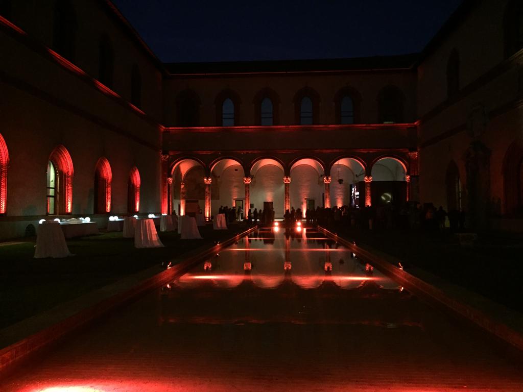 Film Io Leonardo, Castello Sforzesco Milano dhs event solution