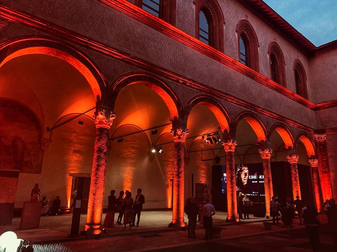 Film Io Leonardo, Castello Sforzesco Milano