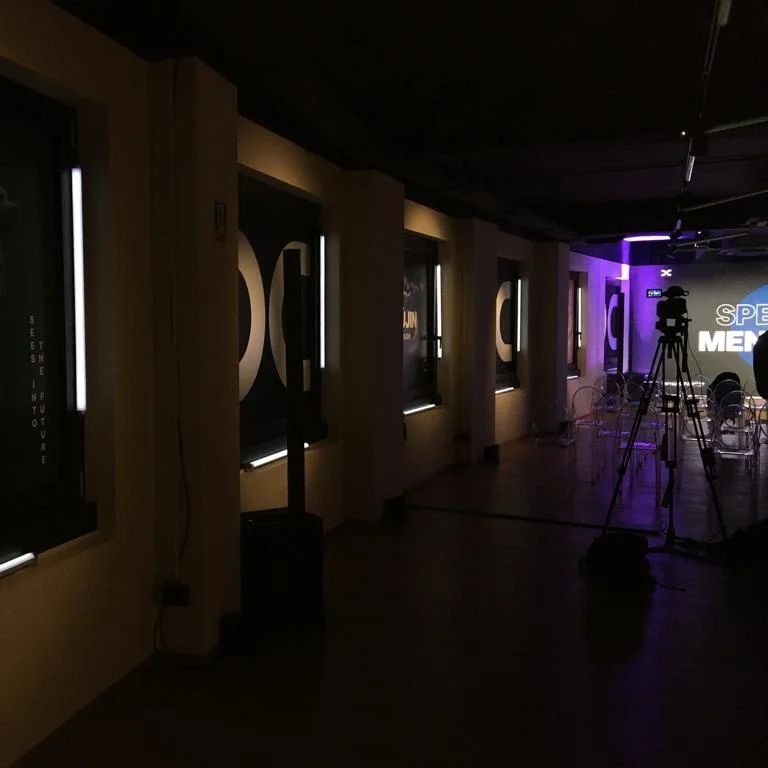evento dentsu creative san babila milano dhs event solution lighting design