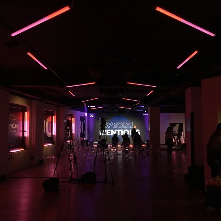 dentsu creative san babila milano dhs event solution lighting design