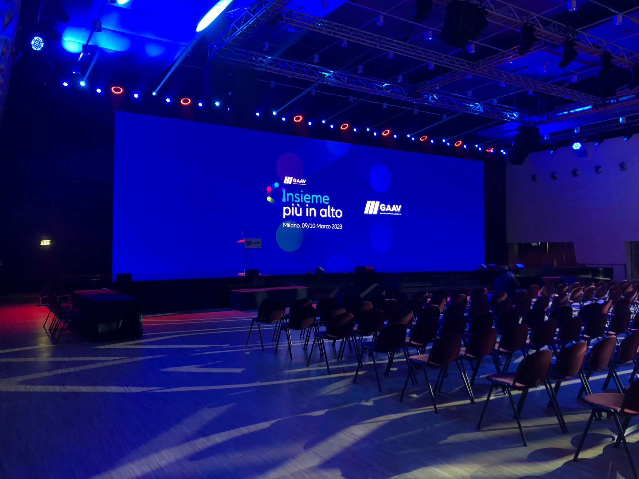 allianz viva Mico Milano ledwall evento produzione tecnica di eventi