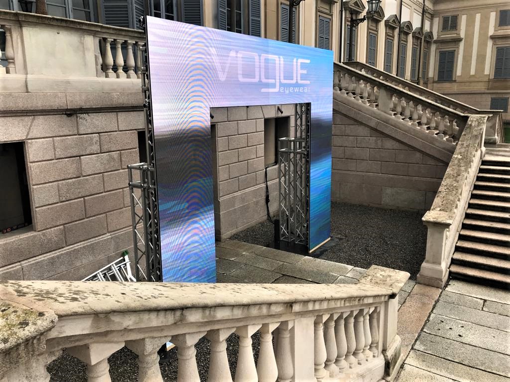luxottica ledwall dhs event solution evento vilal reale di monza