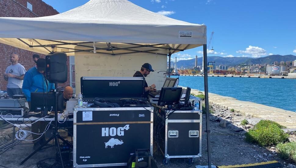 sea of light regia lighting porto genova dhs event solution