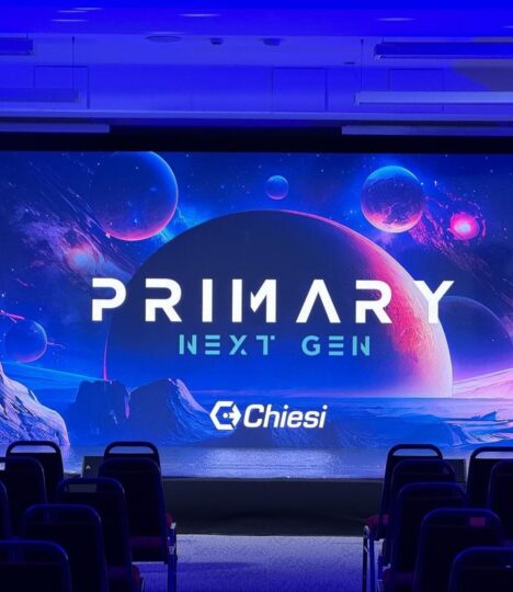 primary next gen chiesi farmaceutici evento corporate lighting design ledwall piazzato palco luci video dhs event solution