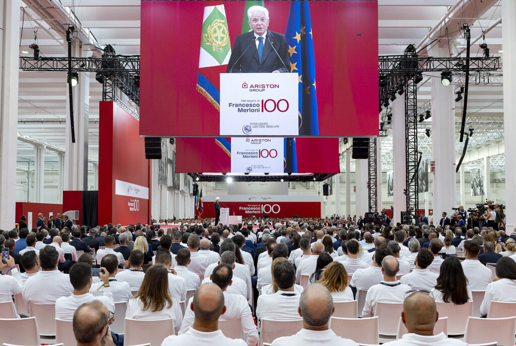 nel segno di francesco merloni centenario evento ariston fabriano dhs event solution produzione tecnica eventi