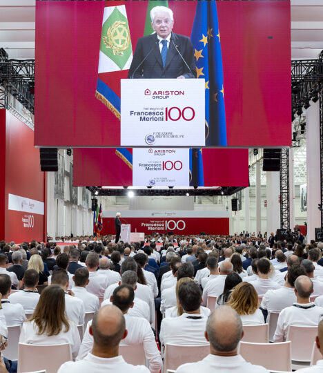 nel segno di francesco merloni centenario evento ariston fabriano dhs event solution produzione tecnica eventi
