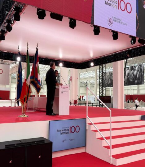 nel segno di francesco merloni centenario evento ariston fabriano dhs event solution produzione tecnica eventi