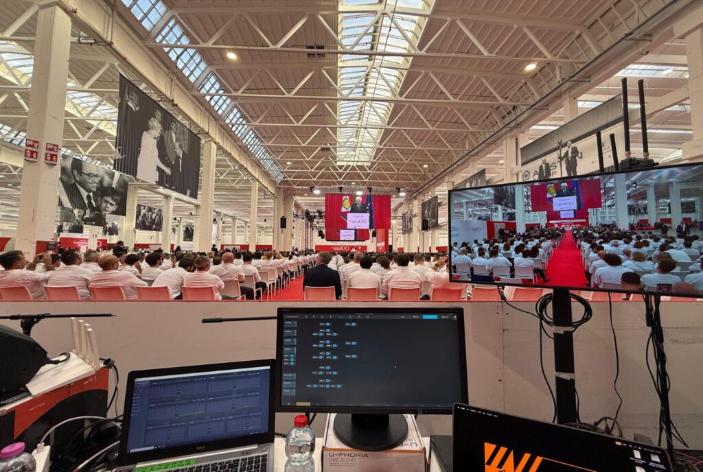 nel segno di francesco merloni centenario evento ariston fabriano dhs event solution produzione tecnica eventi