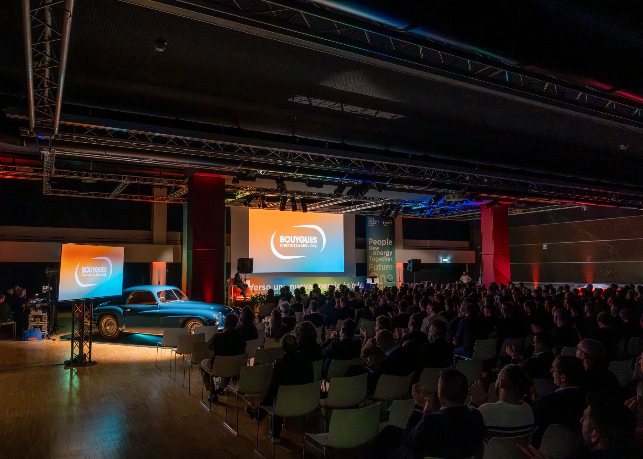 Insieme Bouygues 25 museo alfa romeo arese milano dhs event solution produzione tecnica di eventi service eventi milano roma messina