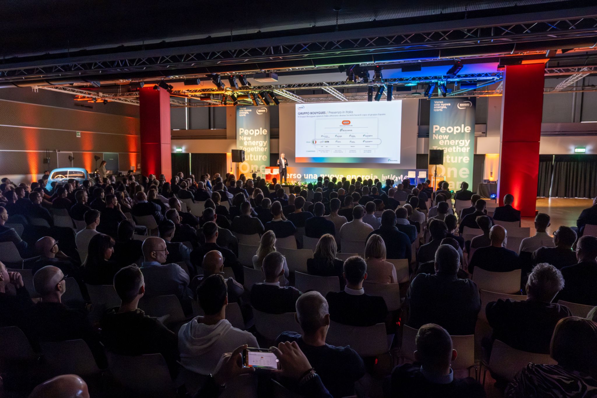 Insieme Bouygues 25 museo alfa romeo arese milano dhs event solution produzione tecnica di eventi service eventi milano roma messina